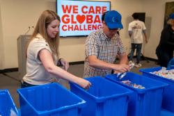 Henry Schein Team Builds 23,000 Hygiene Kits for Children Facing Medical Challenges