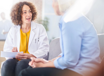 pharmacist and patient