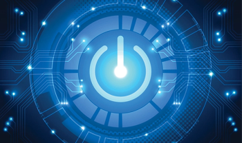 Blue Power Button