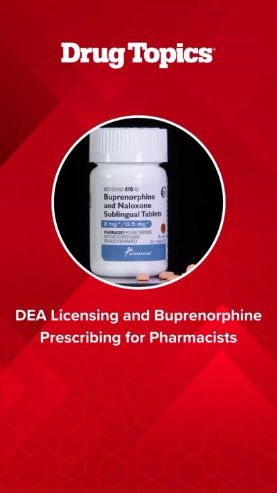 Licensing and Buprenorphine Prescribing for Pharmacists