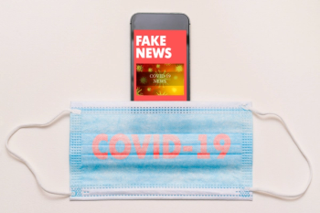 face mask and cell phone