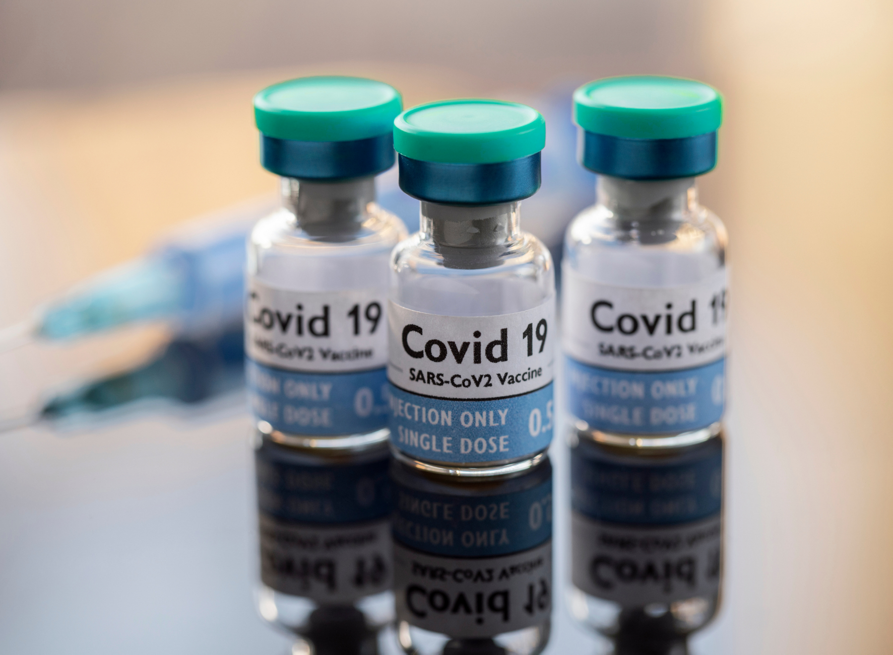 COVID-19 vaccine vials