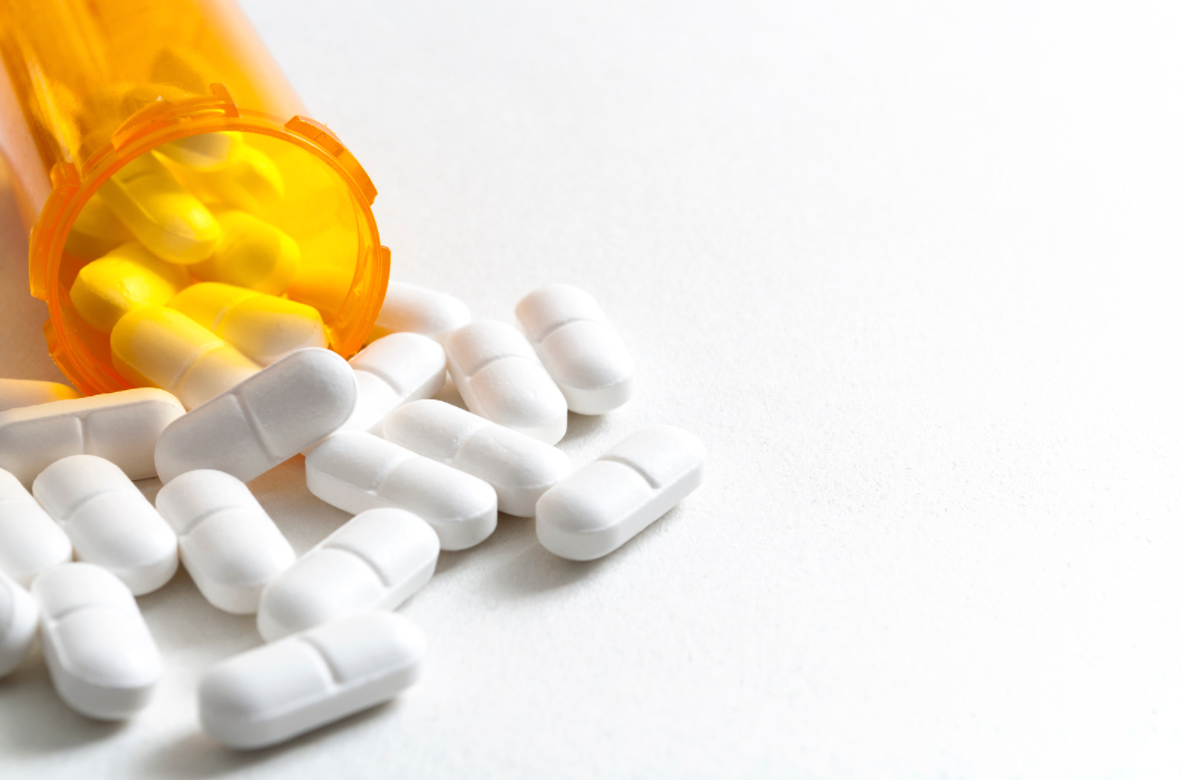 pills in a pill bottle 