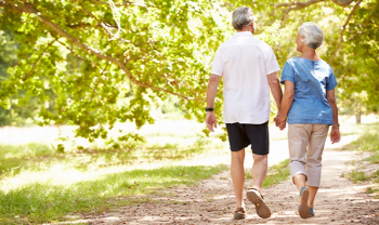 Elderly Couple in Park