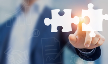 Finger on Puzzle Piece