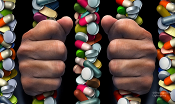 jail bars made of pills