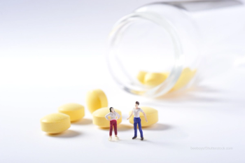 Small people among pills