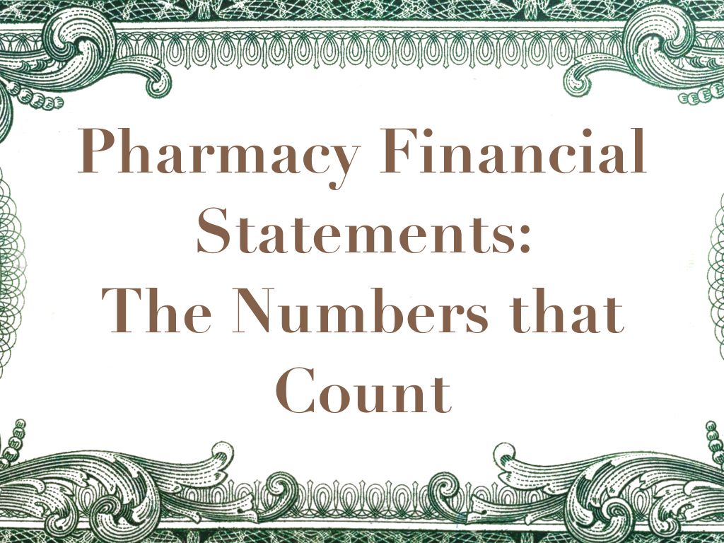 Pharmacy Financial Statement