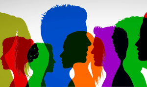 colorful silhouettes