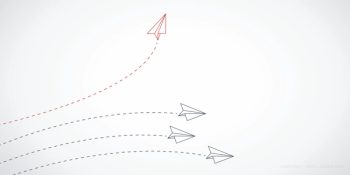 red paper plane