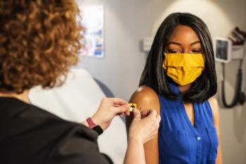 patient receiving vaccine
