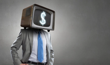 TV with Money Symbol