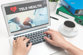telehealth on laptop