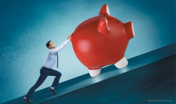 Pushing Piggy Bank 