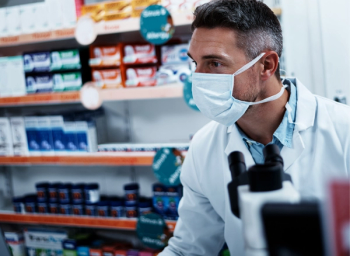 pharmacist in mask