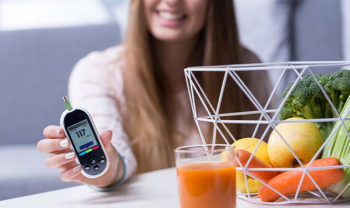 Diabetes monitor with food