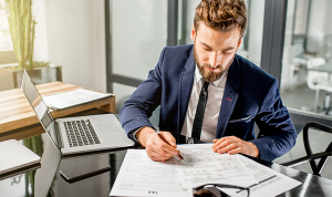 Man Doing Taxes