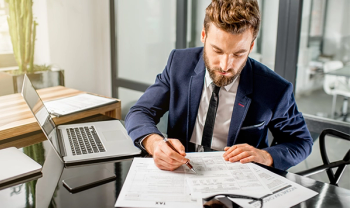 Man Doing Taxes