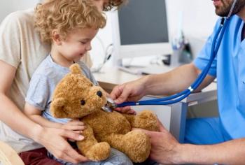 child at doctor's office