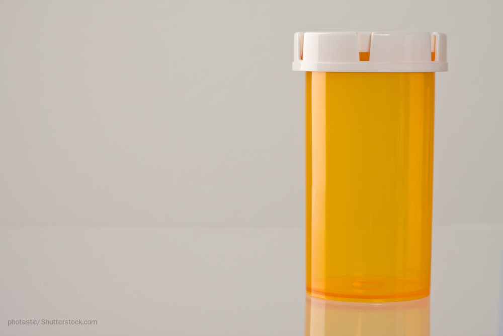 Empty pill bottle