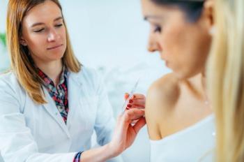 flu vaccine being administered