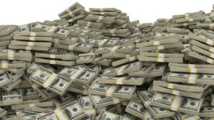 pile of money
