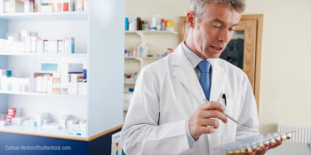 Pharmacist working