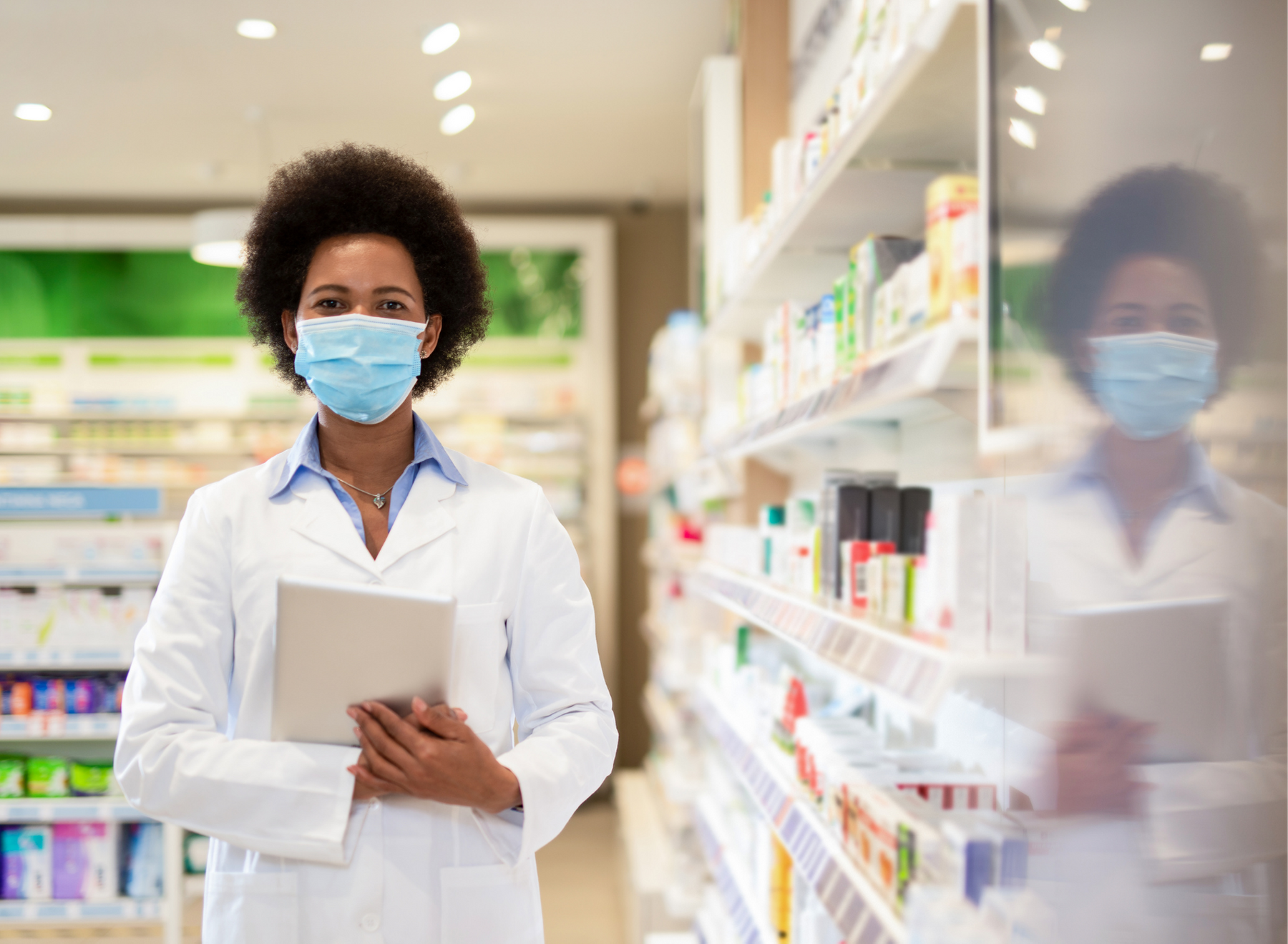 pharmacist in mask