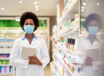 pharmacist in mask