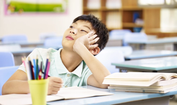 child in classroom