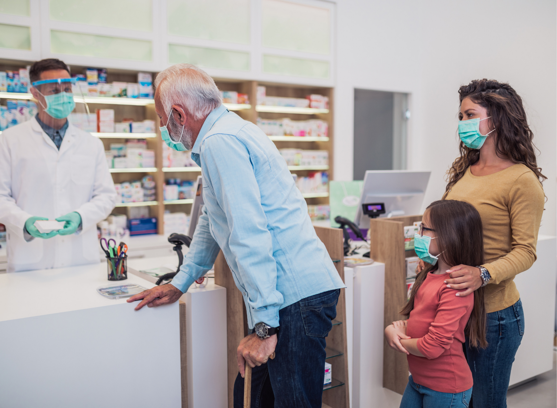 pharmacist and patients