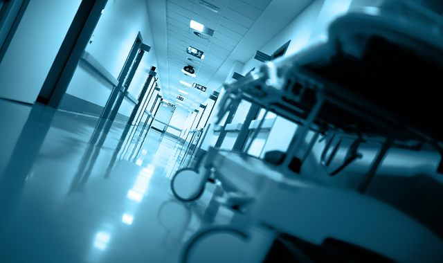 dark hospital corridor 