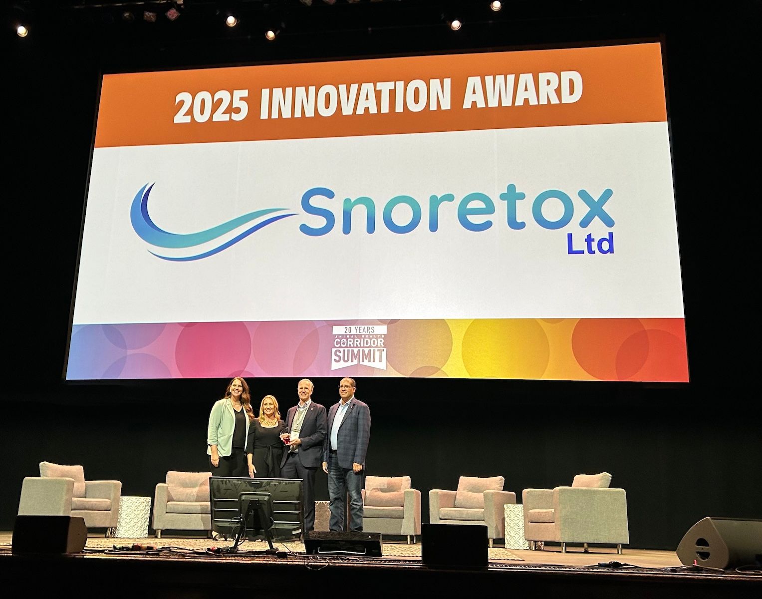 Snoretox wins Innovation Award
