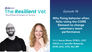 Why fixing behavior often fails: Using the CORE Element to change veterinary team performance
