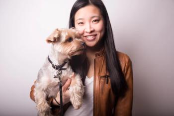 Emily Dong and dog
