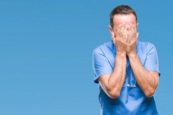 Overwhelmed doctor