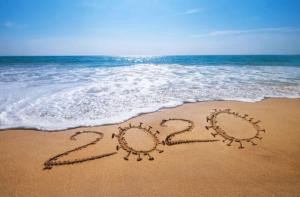 2020 written in sand