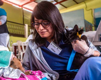 Latinix veterinary technician