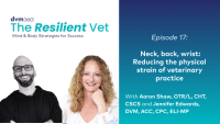 Neck, back, wrist: Reducing the physical strain of veterinary practice