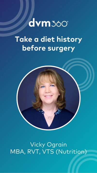 Take a diet history before surgery