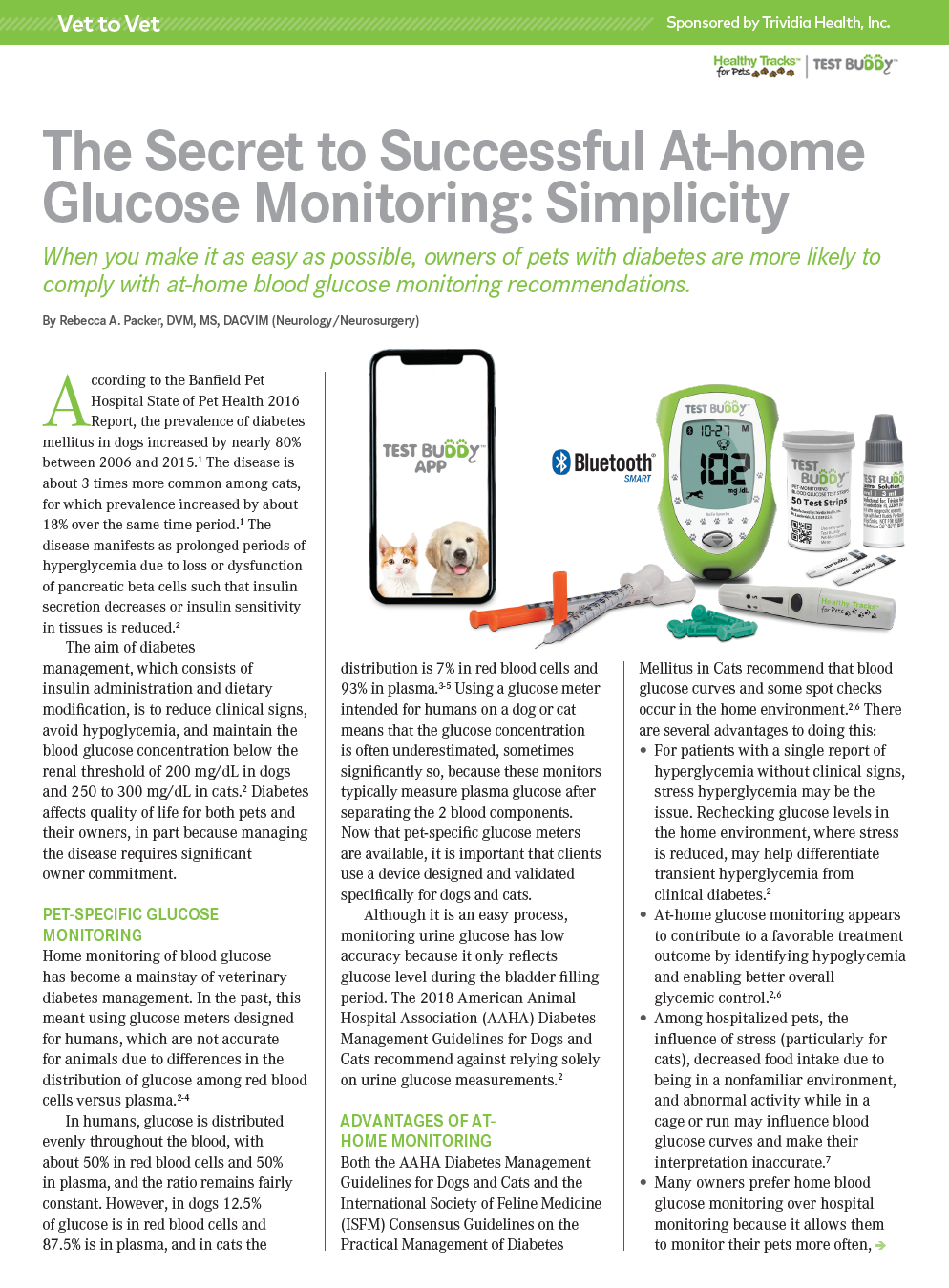 at-home pet glucose monitoring test buddy