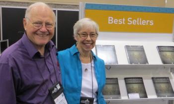 Dr. Carolyn Shadle posing next to husband John Meyer