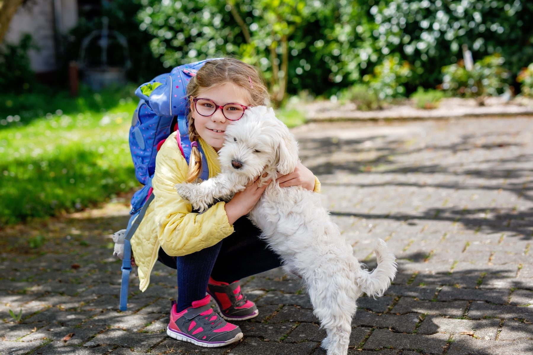 Girl and her dog