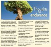 What does it mean to endure?