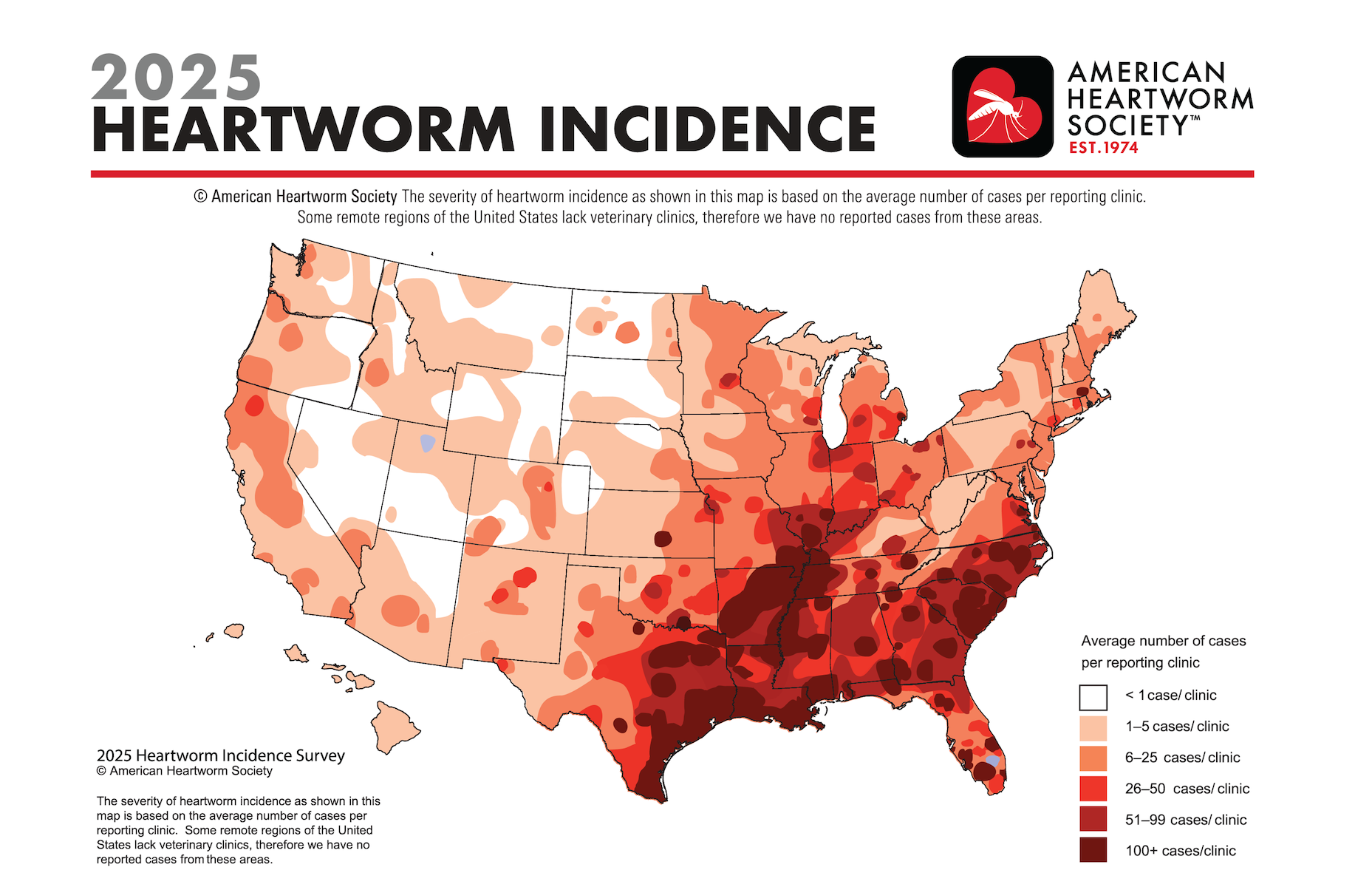<![CDATA[New heartworm incidence map shows shifting hotspots]]>