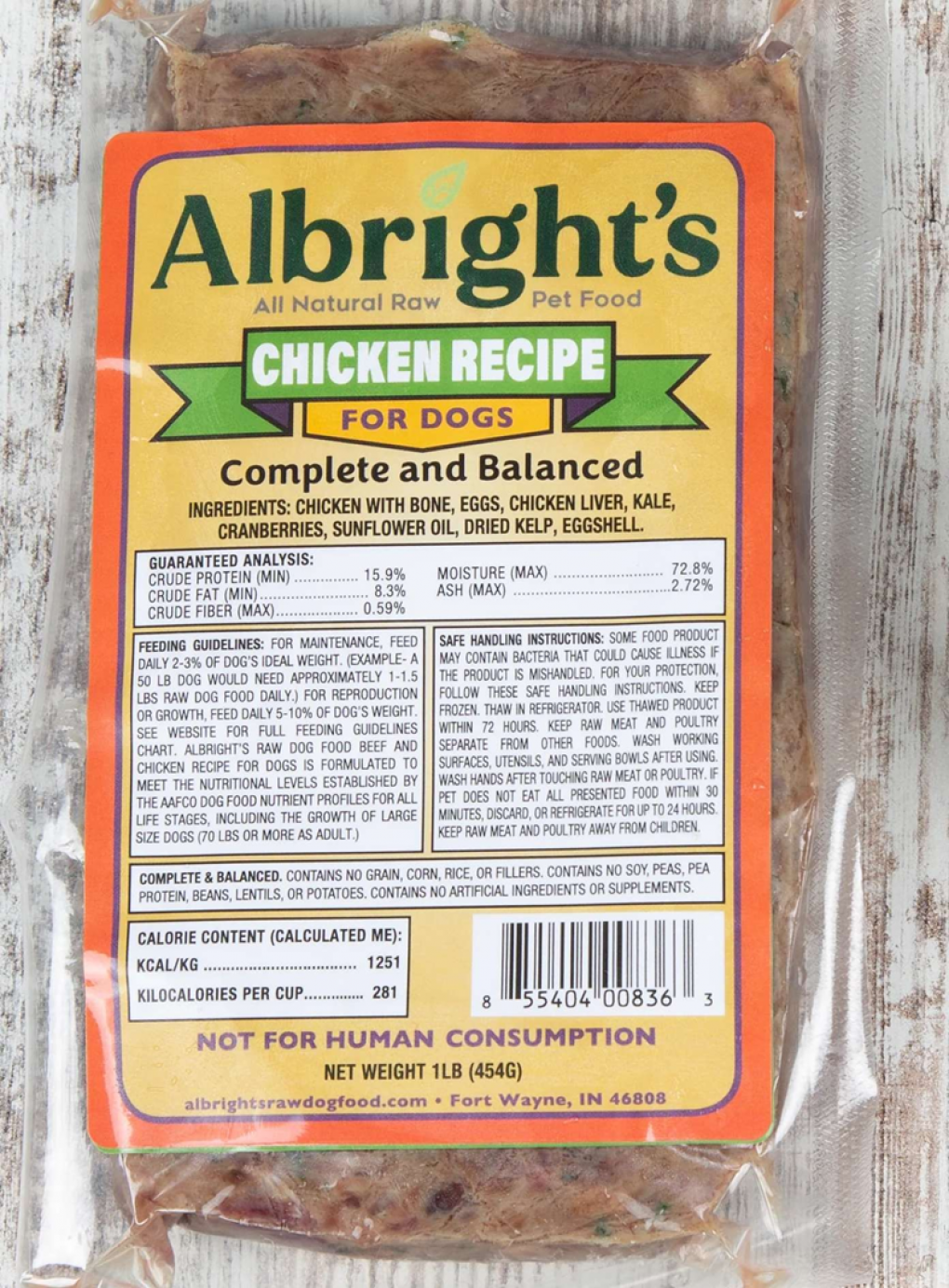 <![CDATA[Raw chicken dog food voluntarily recalled over Salmonella risk]]>
