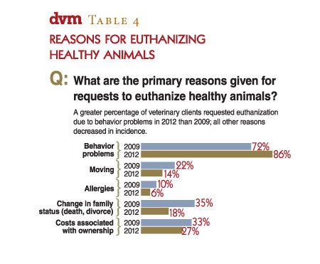 Veterinary practices performing more euthanasias despite increase