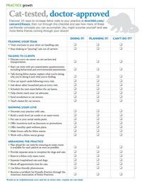Objective Dvm Checklist Checklist: 25 ways to increase feline visits to your veterinary practice