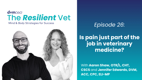 Is pain just part of the job in veterinary medicine?