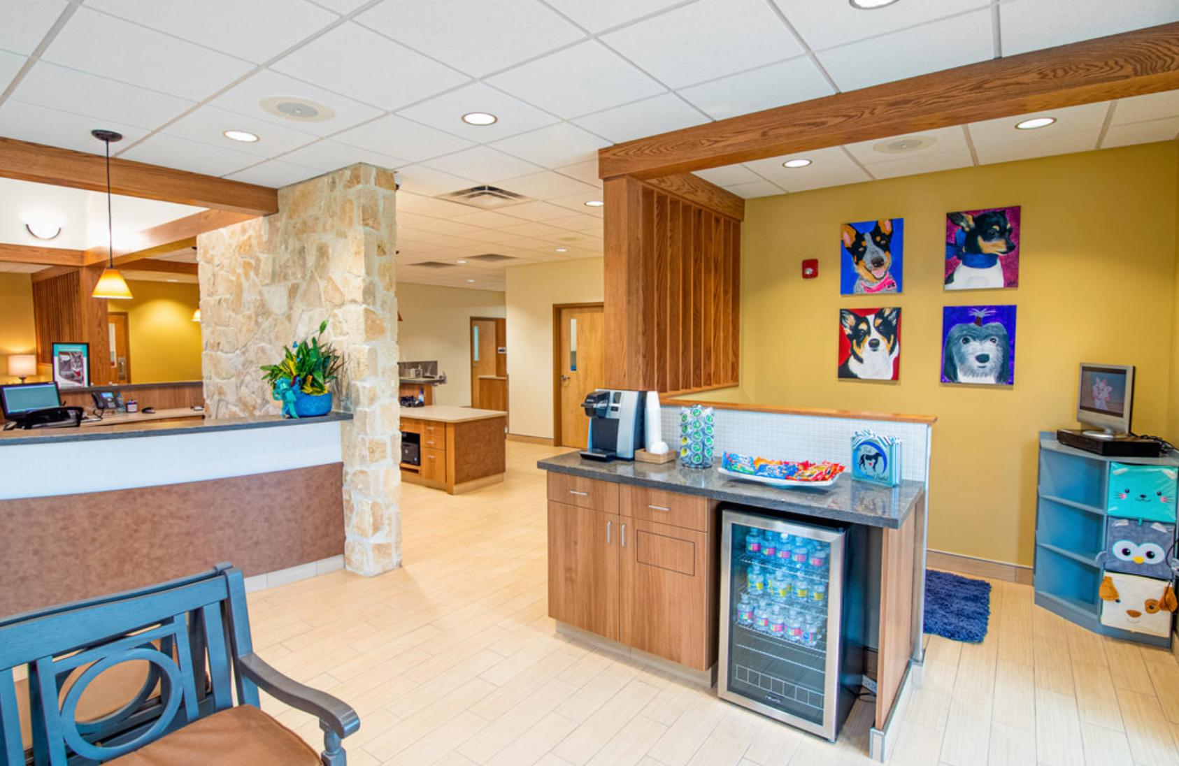 deer park veterinary reception area